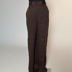 LA LIGNE Wide Leg Pant (Brown)